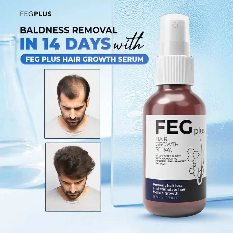 FEG Plus Hair Growth Spray | Strong Hair Regrowth Formula | 50ml